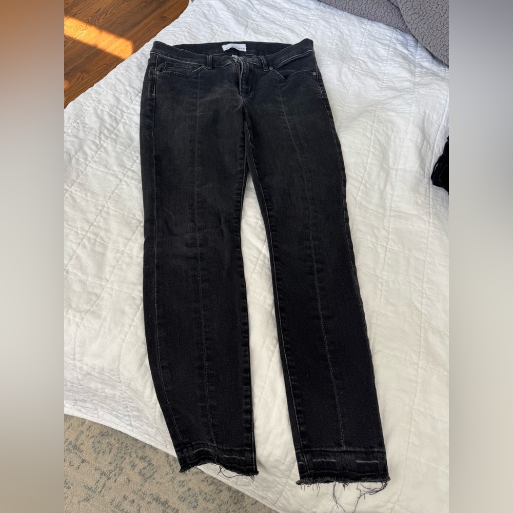 Loft Modern Skinny Black Jeans 4 petite / 27